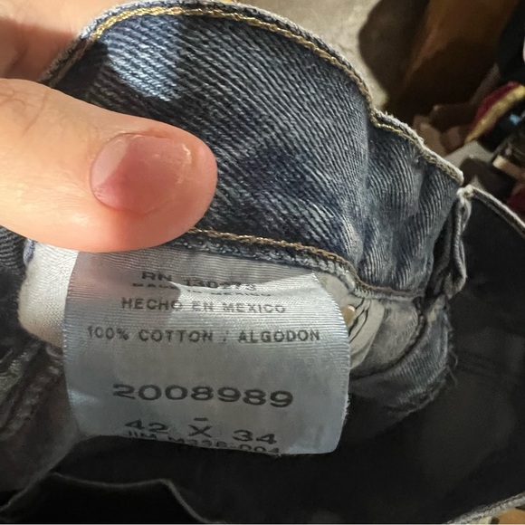 Lee Straight Leg Carpenter Men's Jeans Blue 42 x 34 Work - Picture 4 of 13